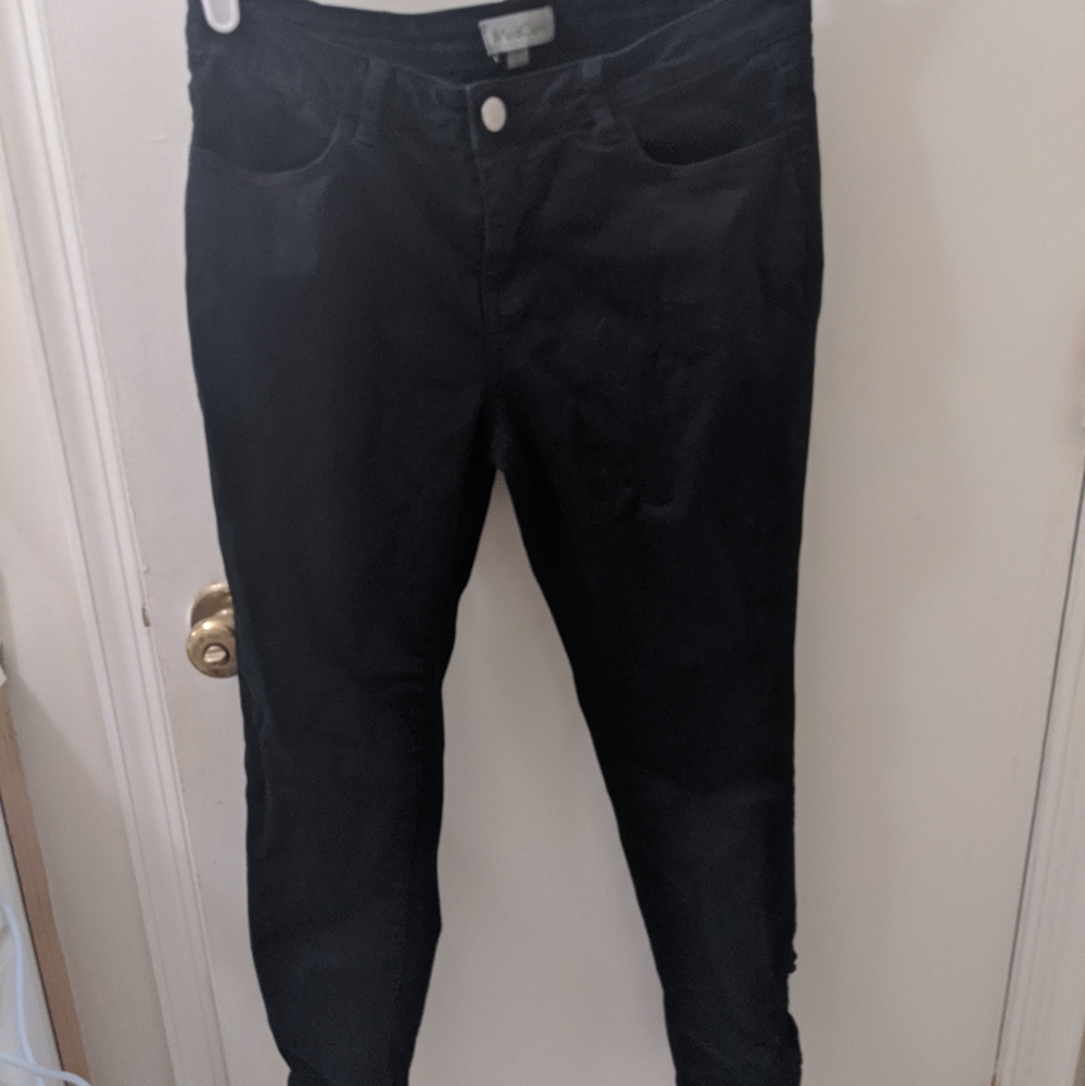 Modcloth Black Ankle Jeans with Bow
